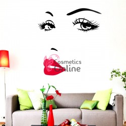 Sablon sticker de perete pentru salon de infrumusetare - J025XL - Romantic and Beauty